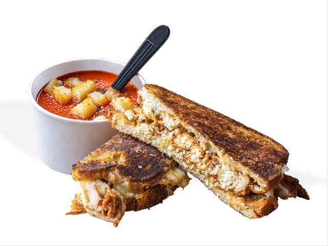 Grilled Cheese W/ Tomato Soup.